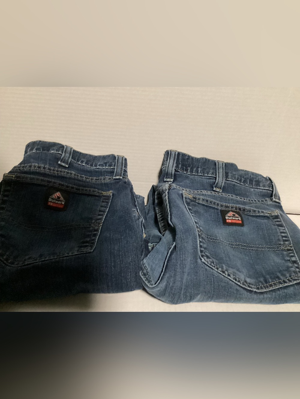 Bulwark Men's Relaxed Fit Blue Work Jeans